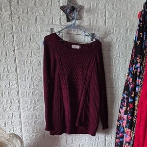 Women's Burgundy Sweater so frome kohls